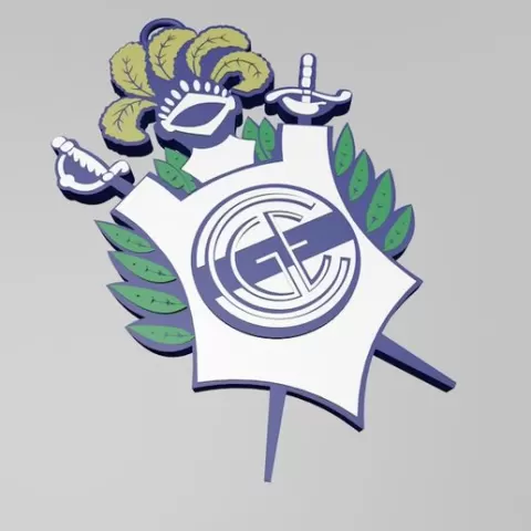 Gimnasia y esgrima de La Plata soccer keychain Argentinean soccer