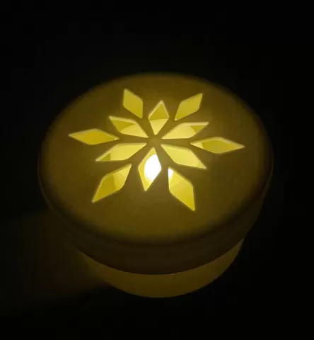 Snowflake Gem Tealight Box