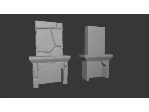 Simple Fireplace Props