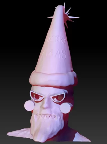 Remix of Zack's Head (w/ man bun) Xmas Robot Santa Remix