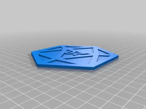 D20 Multi-Color Coaster
