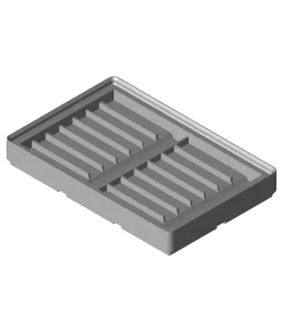 Gridfinity 3X2X1u stackable 50mm bits