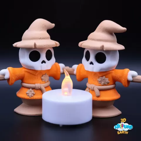 Cute Skeleton Scarecrow