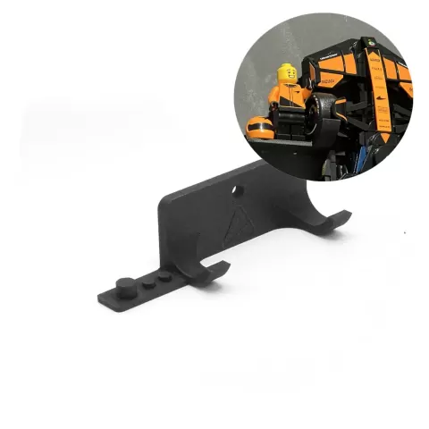 Wall Mount for LEGO F1 Speed Champions Cars with space for Minifigure and Helmet