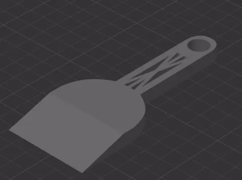 bed scrapper with mounting hole