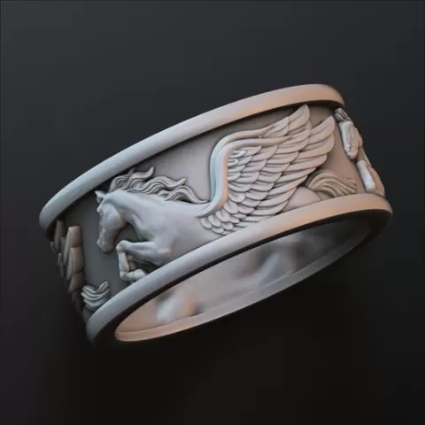 Pegasus Ring 3D print model
