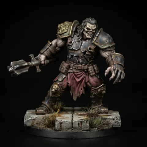 Undead - Elite - KorGar - The Black Monarchy of Xylos Grimdark 32mm STL Miniature | Orion Malaki Series
