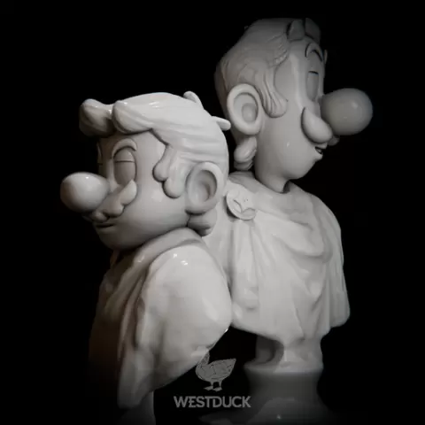 Mario & Luigi - Roman Busts