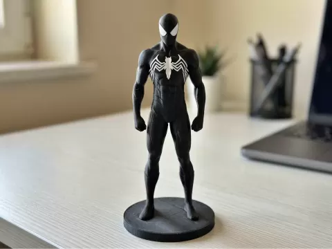 Black Symbiote Spiderman Hero Figure