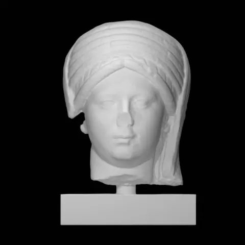 Head of a priestess of the goddess Vesta by Scan The World