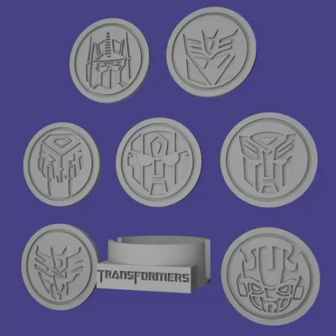 ▪ KIT 7 COASTERS 🥤 TRANSFORMERS 🤖 + CUSTOM CASE 🦾