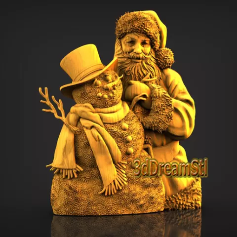 snowman STL model, Taurus 3d ,CNC router engraver, artcam, aspire, cnc files, wood, art, wall decor, CNC