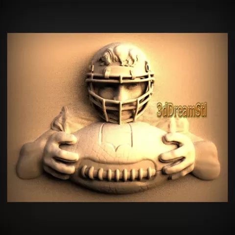 NFL STL model, CNC router engraver, artcam, aspire, cnc files, wood, art, wall decor, CNC
