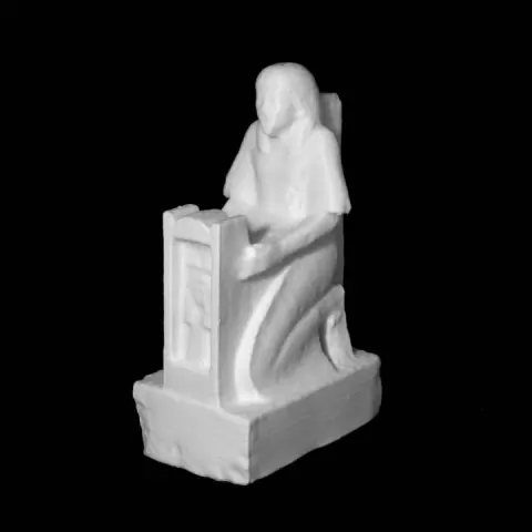 Kneeling Statue of Tjairy and Hathor by Rijksmuseum van Oudheden