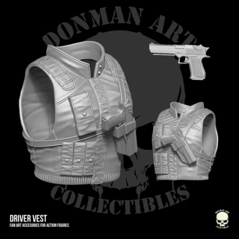 Driver Vest 3D Printable Files for Action Figures