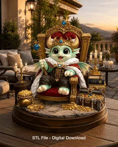 Dragon King STL File for 3D Print