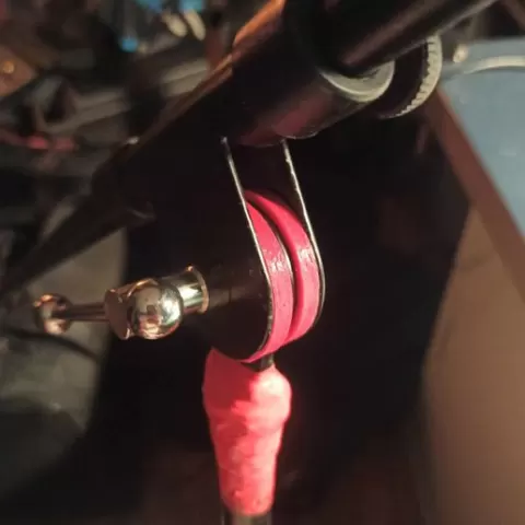 Mic stand rubber disc quick fix