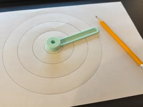 Drawing Compass (Print-in-Place Roller Bearing)
