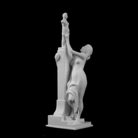 Cassandra places herself under the protection of Pallas at the Jardin des Tuileries, Paris by Scan The World