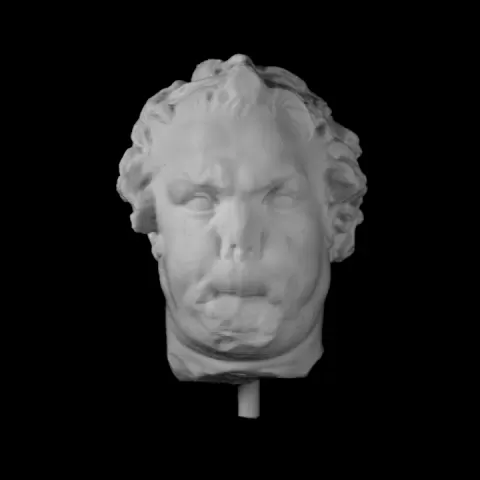 Marble Head of a Satyr at the Metropolitan Museum of Art, New York by met