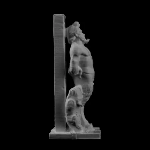 Marble statue of Pan at the Metropolitan Museum of Art, New York by met