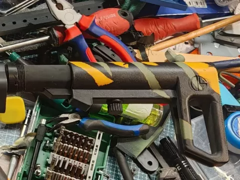 AR15 adjustable lipo light stock