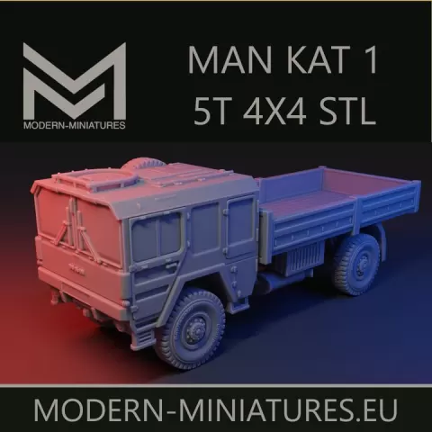 MAN KAT 1 5-ton 4x4 Bundeswehr army truck by Modern-Miniatures.eu