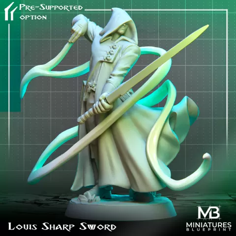Louis Sharp Sword by Miniatures Blueprint