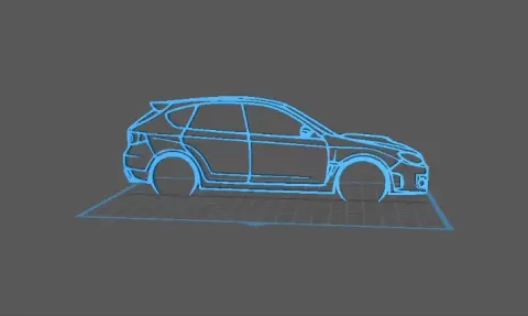 Subaru - WRX GR Hatchback Wall Art