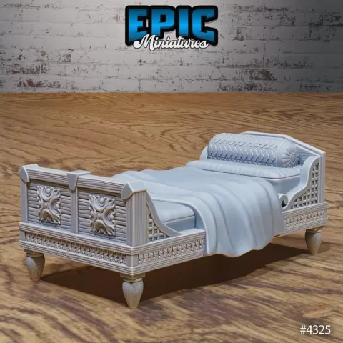 Olympian Bed / Ancient Greek Environment / Myth Equipment / Olympus God Item / / Hero Village Home Decoration Encounter by Epic-Miniatures
