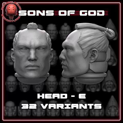 SOG: Head Type E by Mutant Scum Miniatures