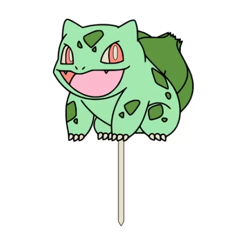 Cake Topper - Colorized - Pokemon - Bulbasaur