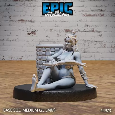 Orc Fisher Female Rest / Green Skin Villager / Male Humanoid Warrior / Burly Raider Tribe / Beast Tamer / Mythical Goblinoid Creature / Siege Servant Monster / Evil Forest Goblin / Woodland Fighter Encounter by Epic-Miniatures