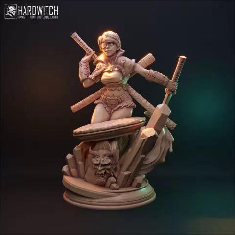 Akida bust + NSFW by HardWitch-Games