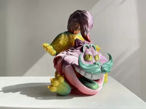 FANTASY CAT BIRDHOUSE-TABLE DECORATION - Oasis3dlab