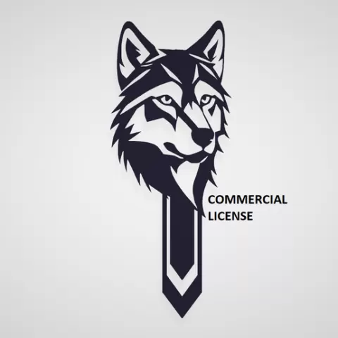 COMMERCIAL LICENSE / WOLF / DOG / ANIMAL / PET / HOME / BOOKMARK / BOOKMARK / SIGN / BOOKMARK / GIFT / BOOK / SCHOOL / STUDENTS / TEACHER / OFFICE / WITHOUT MEDIA