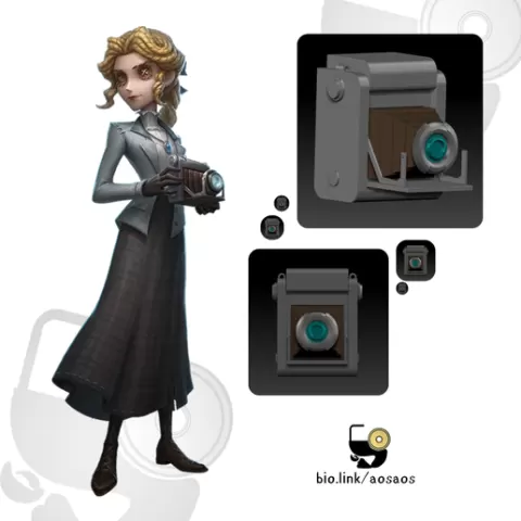 Identity V Journalist Camera PROP COSPLAY STL/OBJ
