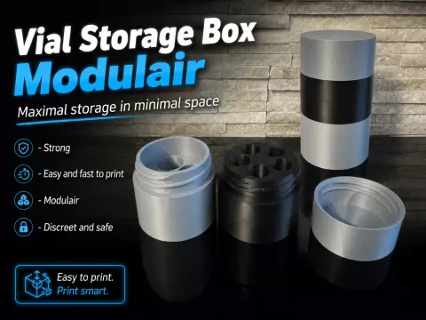 Vial Storage Tube Container Modulair Peptide