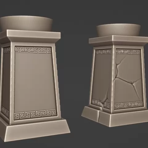 Greek candle pillar