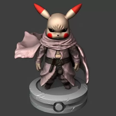 Pikachu Warrior 3D PRINT