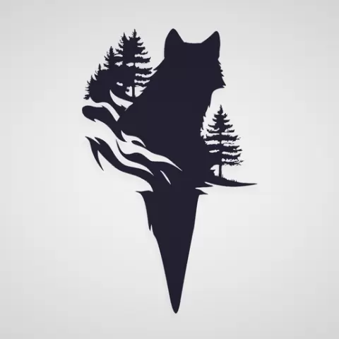 WOLF / DOG / ANIMAL / PET / HOME / BOOKMARK / BOOKMARK / SIGN / BOOKMARK / GIFT / BOOK / BOOK / SCHOOL / STUDENTS / TEACHER / OFFICE / WITHOUT SUPPORTS