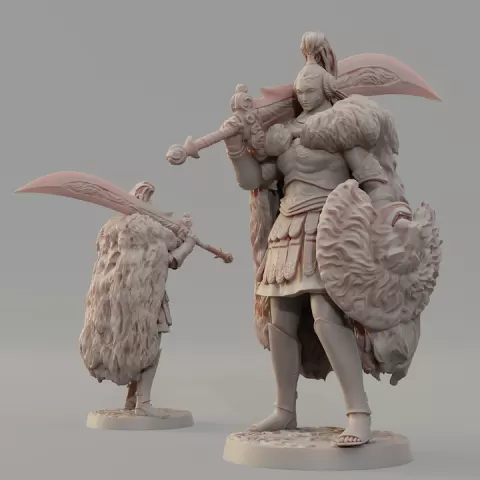 Redmane Dame by realsteone miniatures
