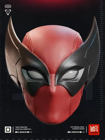 Wolverine-Pool Helmet 3D Printer STL