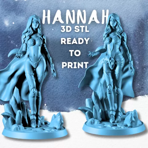 Hannah - The Frozen Empress - Pre-supported STL - 170mm & 32mm (SFW & NSFW) by The Figurine Emporium