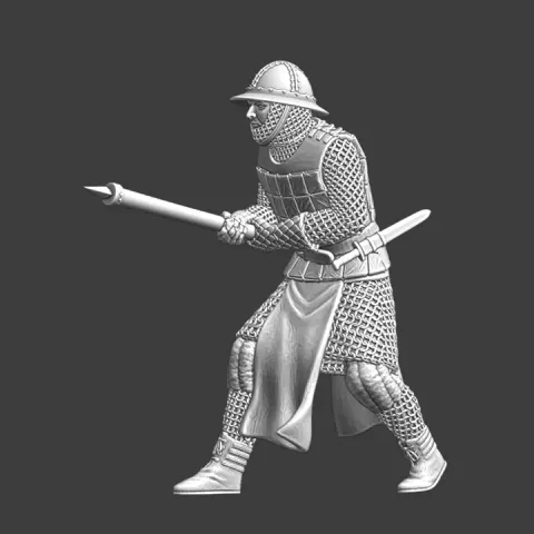 Medieval Flanders Militiaman with goedendag by Northern Crusades Miniatures