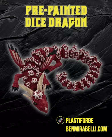 Pre-painted Dice Dragon