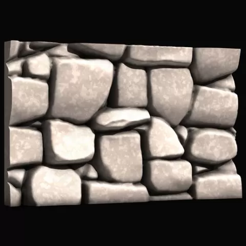 Broken Rock Plate for 3D Printing