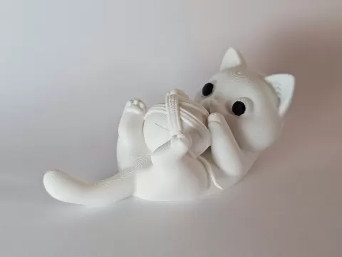 Cute cat with Yarn Ball