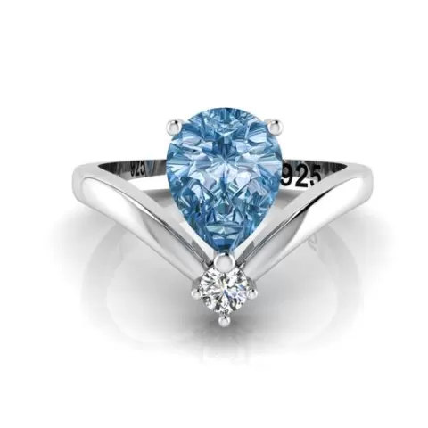 Diamond Pearl Ring