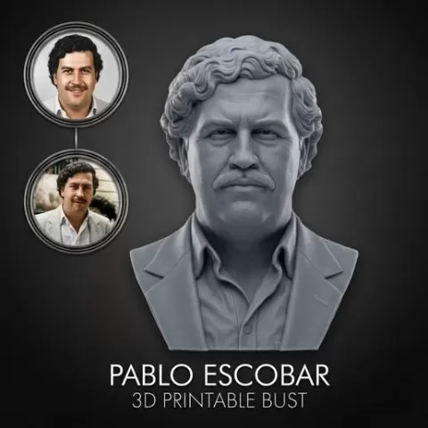 Pablo Escobar 3D Printable Bust